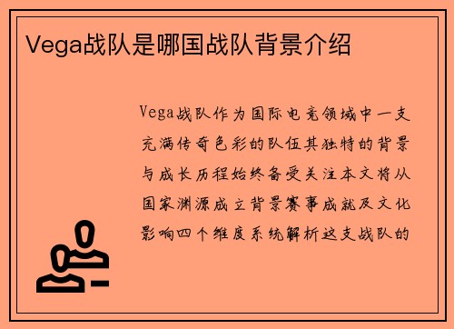 Vega战队是哪国战队背景介绍